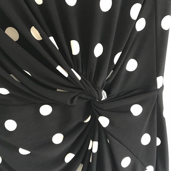 Ralph Lauren front faux tie polka dot dress - Picture 4 of 5
